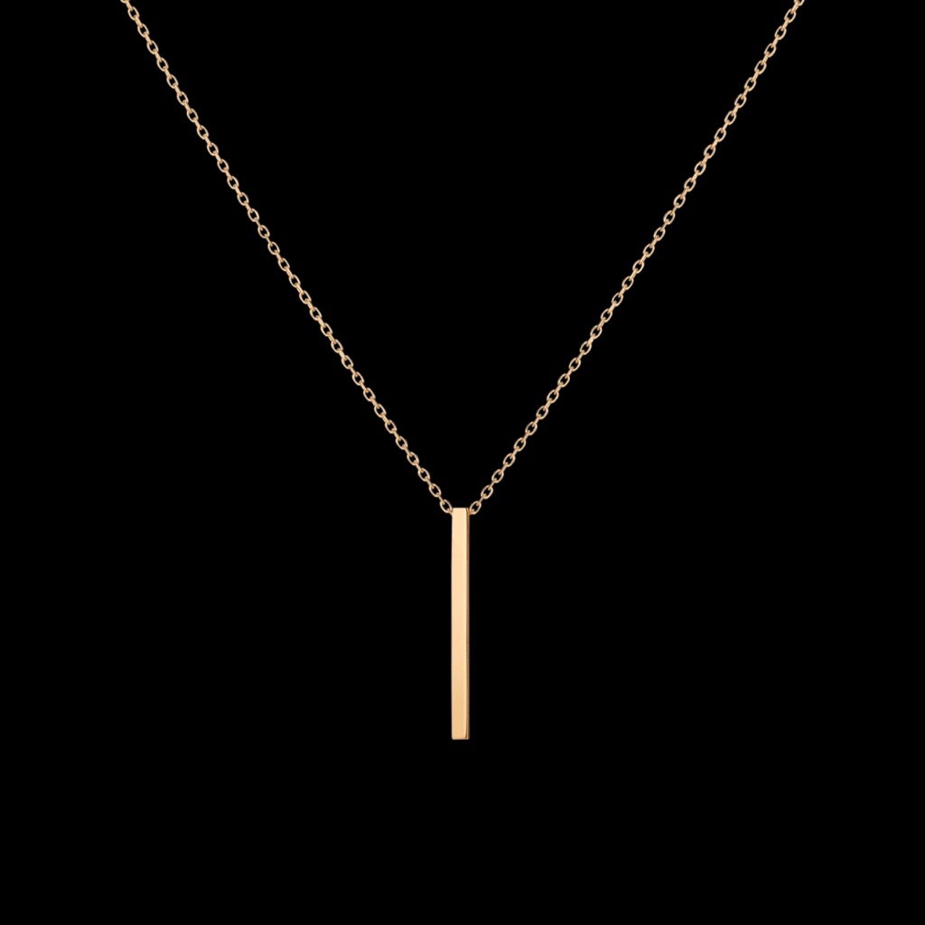 Aurate Short Bar 14k Gold, Euc